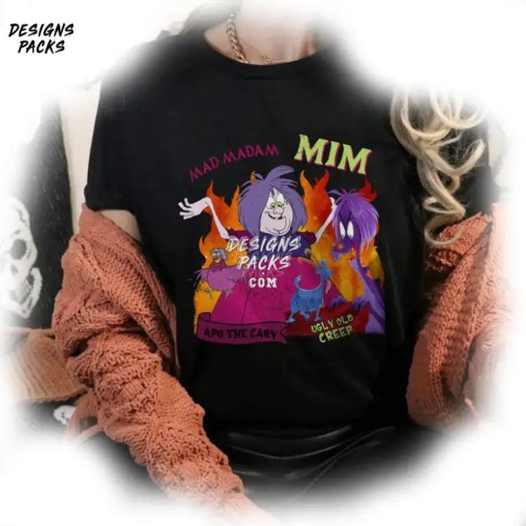 The Sword In Stone Sublimation Halloween Witch Cartoon Mad Madam Mim Villains Png Design