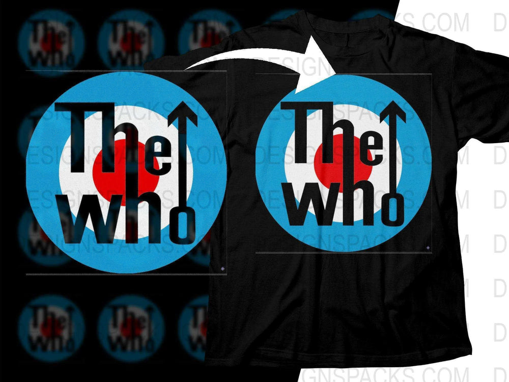 The Who Rock Band Png Halftone Digital Download
