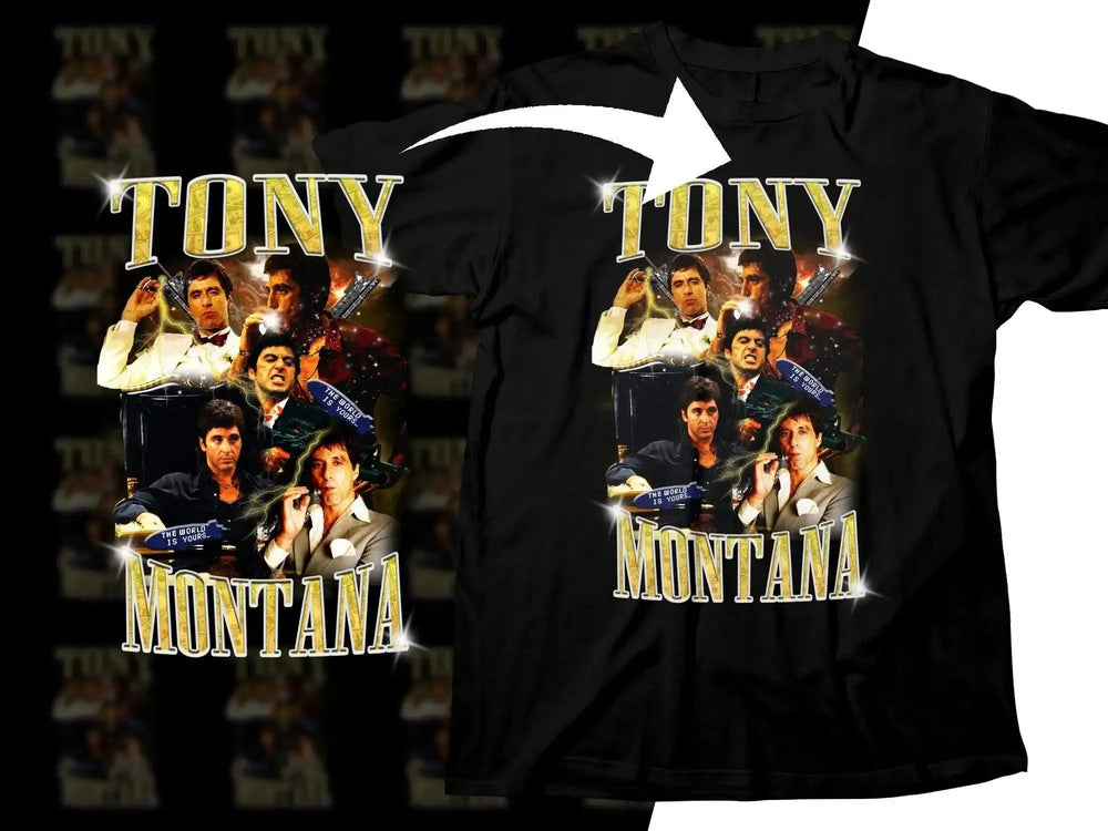 The World Is Yours Vibrant Bootleg Tony Montana Png Digital Download
