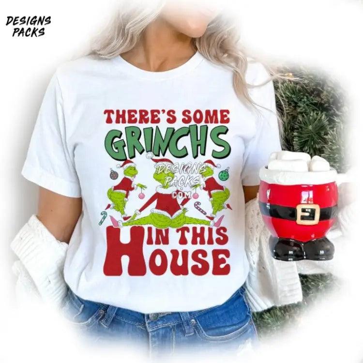 There’s Some Grinches In This House Whoville University Grinchmas Png Design