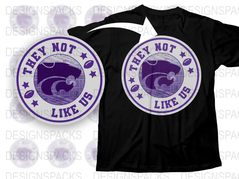 They Not Like Us T-Shirt, Bold Statement Tee, Purple Graphic Design, Casual Unisex Apparel