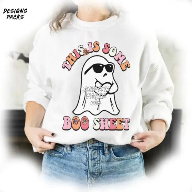 This Is Some Boo Sheet Funny Halloween Cute Ghost Png Design