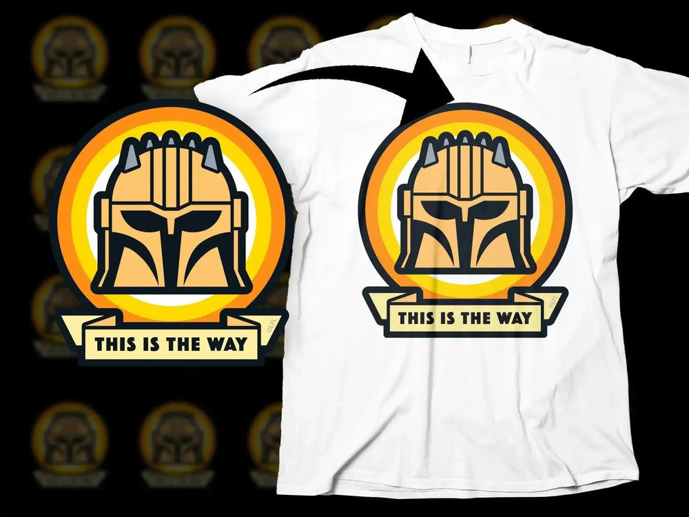 This Is The Way Mandalorian Helmet Design Png Digital Download