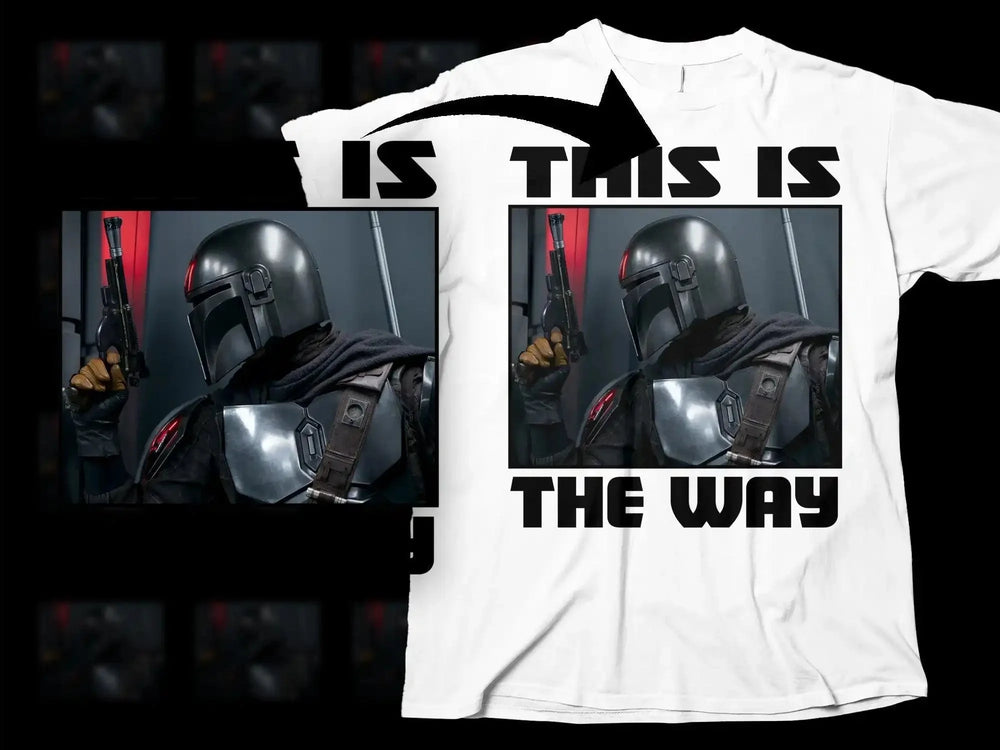 This Is The Way Mandalorian Style Graphic Png Digital Download