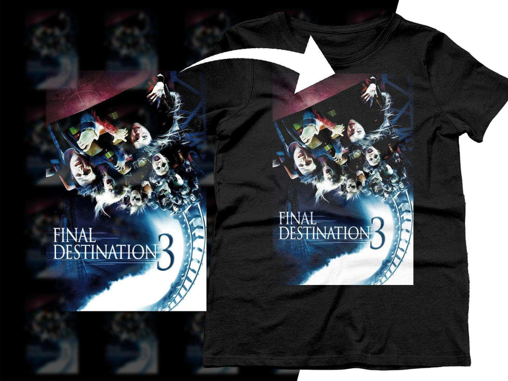 Thrilling Final Destination 3 Roller Coaster Halftone Png Digital Download