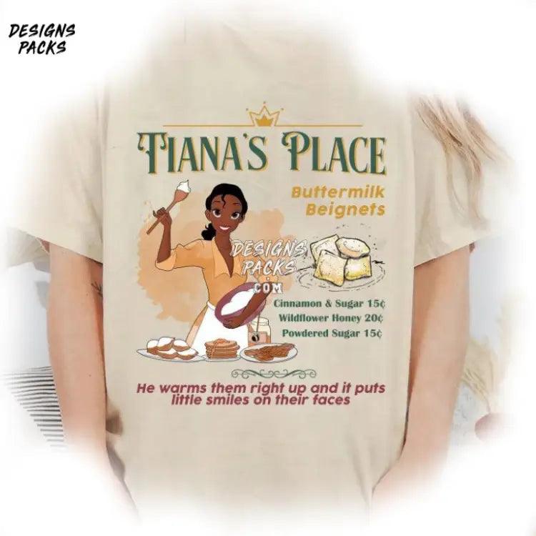 Tianas Place Menu Magic Kingdom The Princess And Frog Tiana’s Advertisement Png Design