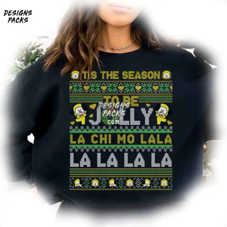 Tis The Season To Be Jolly Christmas Jimin Lachimolala Png Design