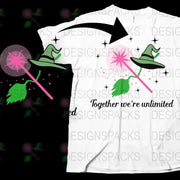 Wicked Musical Inspired T-Shirt, Broadway Fan Gift, Together We're Unlimited Tee, Witch Hat Graphic Shirt