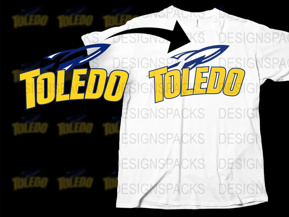 Toledo Rockets College Football Png Digital Download