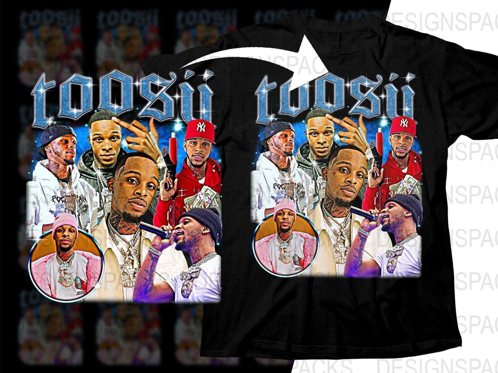 Toosii Stylish Bootleg Music Inspired Graphic Png Digital Download