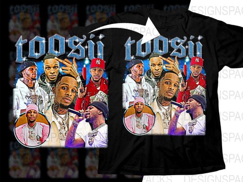 Toosii Stylish Bootleg Music Inspired Graphic Png Digital Download