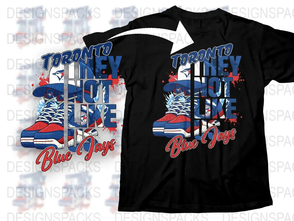 Toronto Themed T-Shirt, Blue Jays Inspired Design, Urban Style Tee, Graphic Sneakers Print, Casual Wear