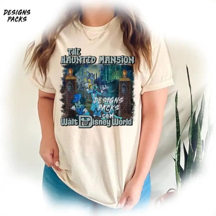 Tower Of Terror Ride Stretching Room Cartoon Vintage He Haunted Mansion Png Design