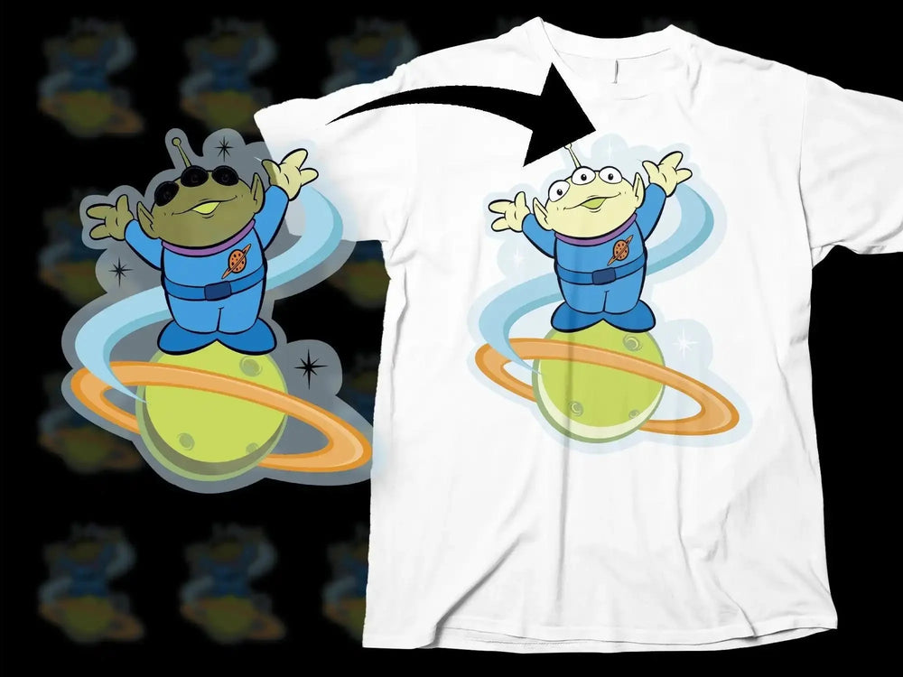 Toy Story Alien Spiral Design Graphic Png Digital Download