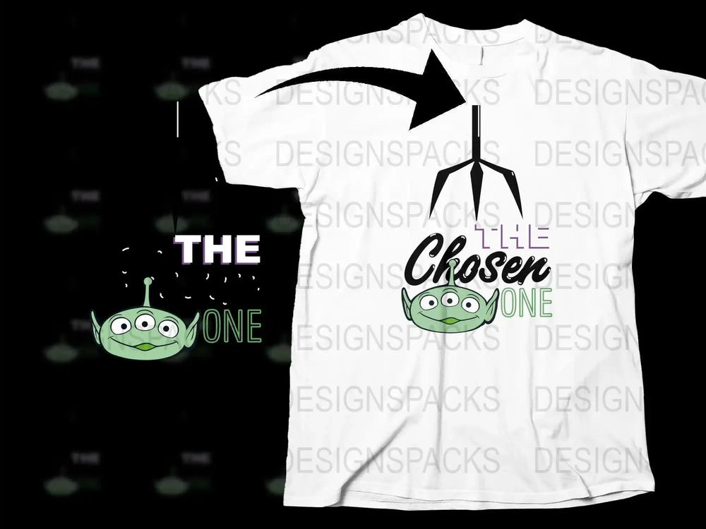 Toy Story Alien The Chosen One Graphic Png Digital Download