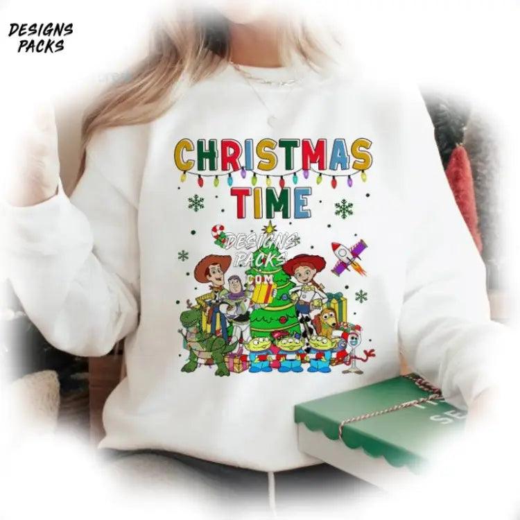 Toy Story Friends Christmas Sublimation Design Cartoon Time Png