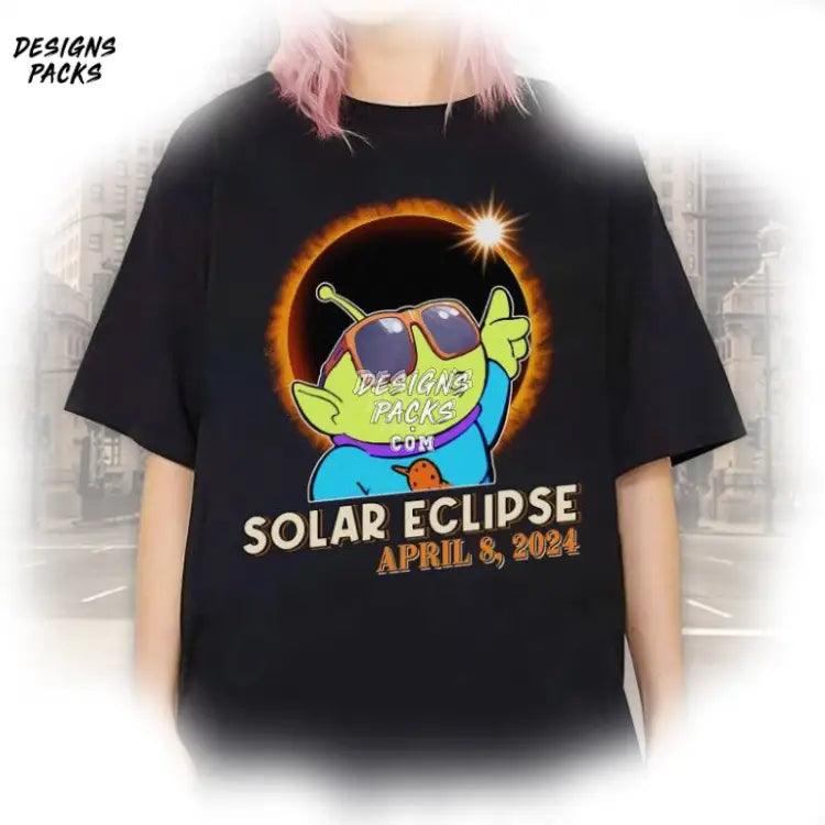 Toy Story Solar Eclipse 2024 Cartoon Alien Png Design