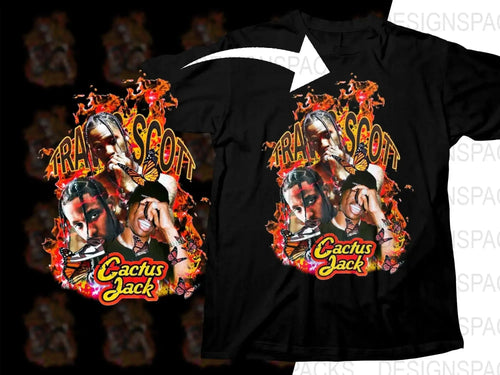 Travis Scott Cactus Jack Music Bootleg Graphic Png Digital Download