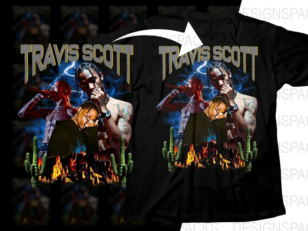 Travis Scott Collage Design Graphic Png Digital Download
