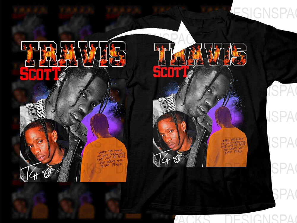 Travis Scott Graphic Design Collage Art Png Digital Download