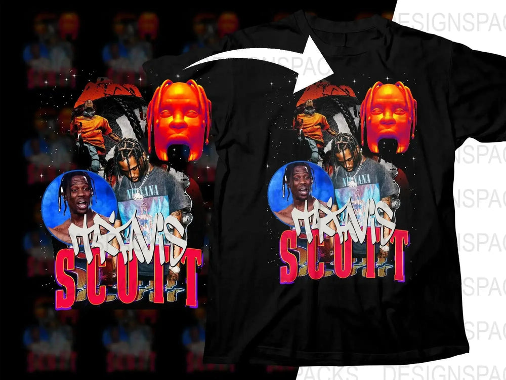 Travis Scott Graphic Design Fashionable Png Digital Download