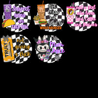 Load image into Gallery viewer, Fun food &amp; drink designs for tumbler wraps, DTF, DTG, embroidery — print-ready PNG, SVG, PES
