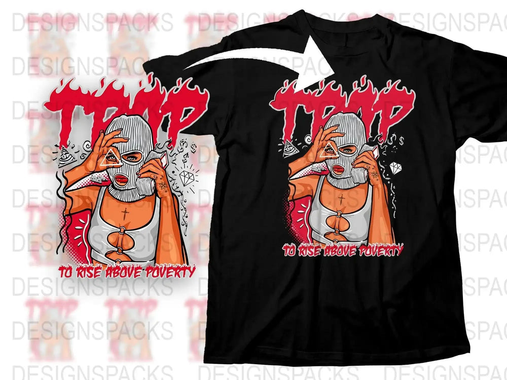 Trendy Trap Graphic Illustration Streetwear Png Digital Download