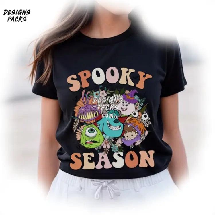 Trick Or Treat Spooky Monsters Inc Cartoon Png Design