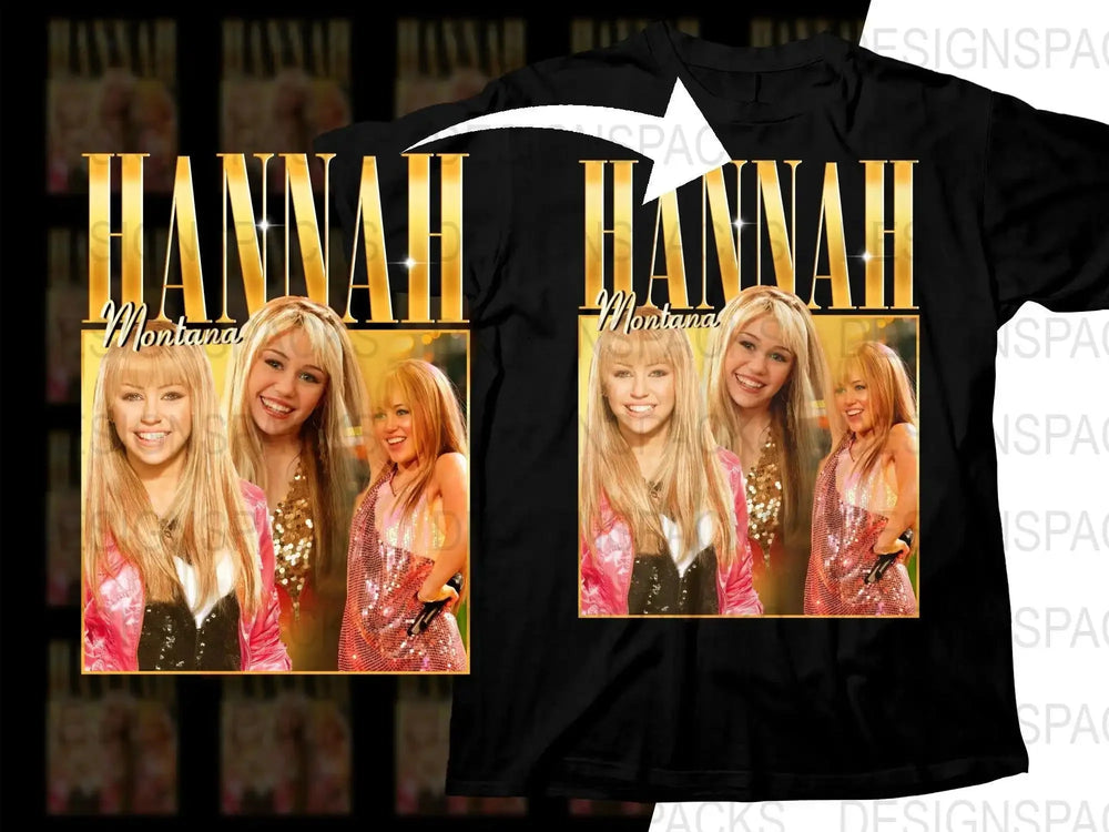 Triple Hannah Montana Celeb Bootleg Fan Png Digital Download
