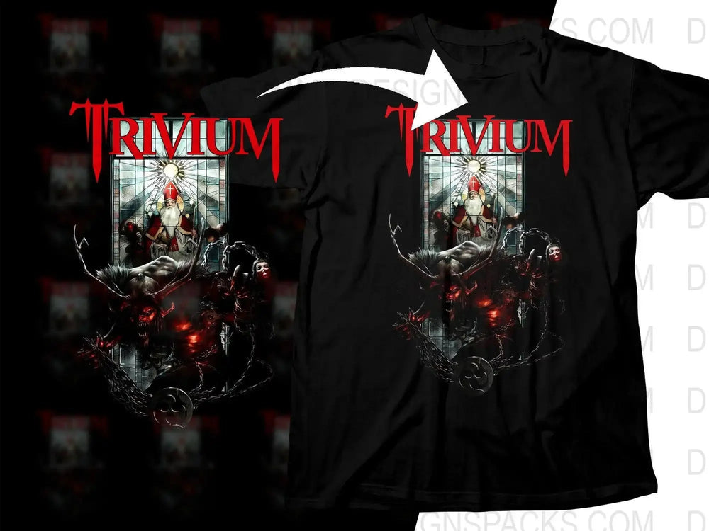 Trivium Unique Fantasy Artwork Rock Band Png Halftone Digital Download