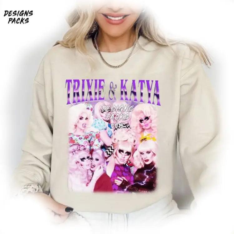 Trixie Katya Vintage Homage Mattel Merch Retro Png Design