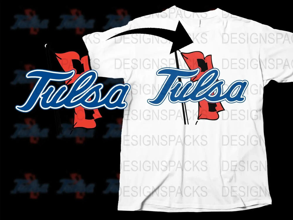 Tulsa Golden Hurricane College Football Png Digital Download