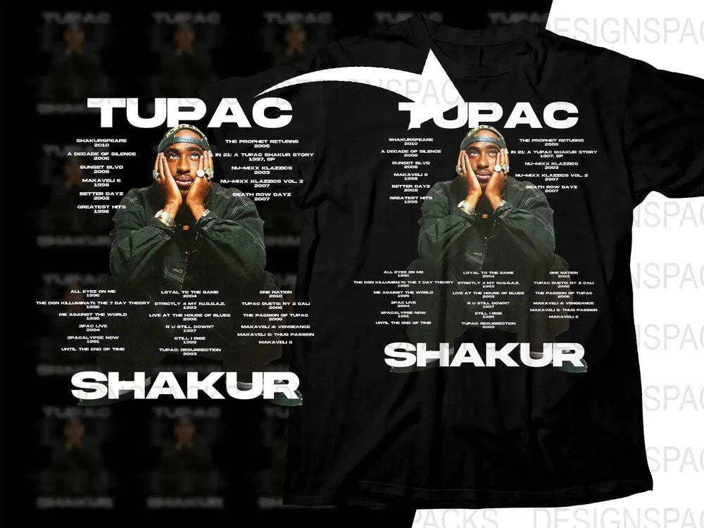 TUPAC SHAKUR Music Artist Streetwear Png Digital Download