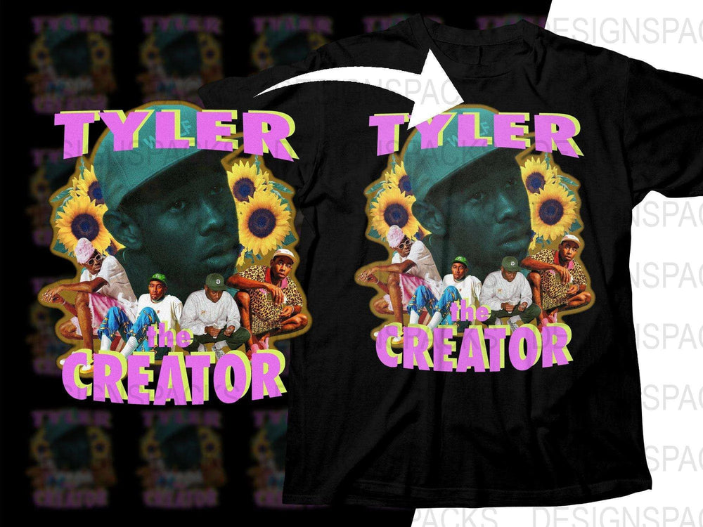 Tyler The Creator Sunflowers Artistic Design Png Digital Download