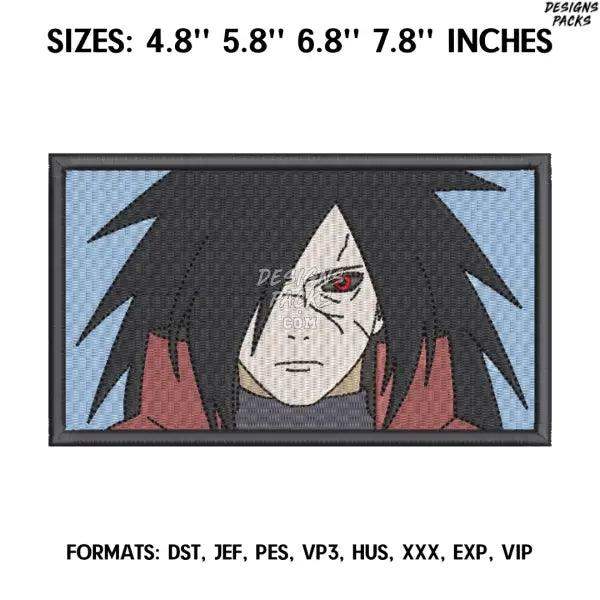 Rechteck Auge Uchiha Madara Anime Naruto Stickmuster