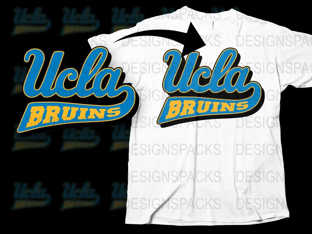 UCLA Bruins College Football Png Digital Download