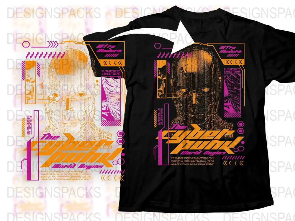 Ultra Modern Mind Futuristic Streetwear Png Digital Download