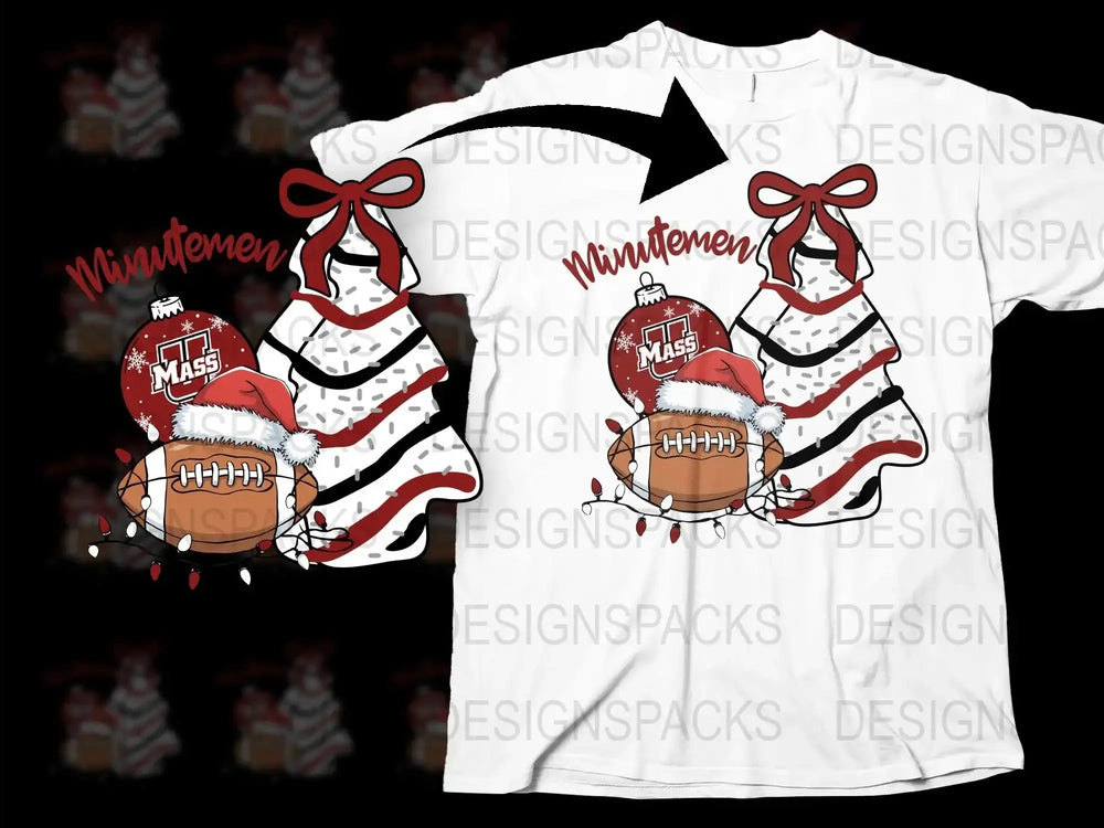 Festive Football Santa Hat Christmas T-Shirt, Holiday Sports Tee, Unique Xmas Gift for Football Fans, Winter Graphic Shirt Design