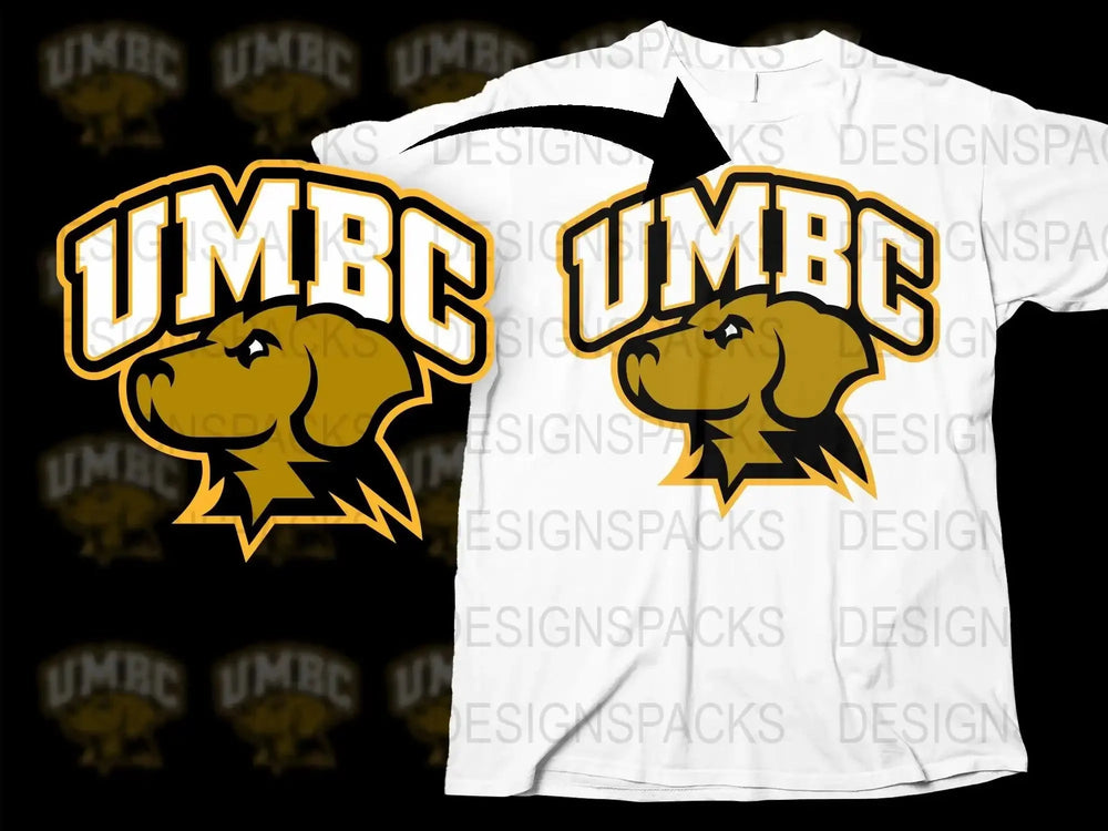 UMBC Retrievers College Football Png Digital Download