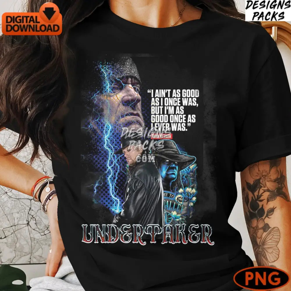 Undertaker Inspirational Quote Wrestling Icon