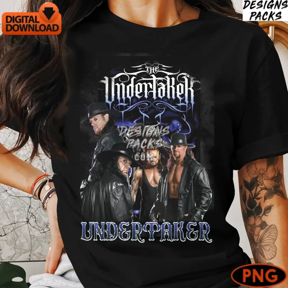 Undertaker Wrestling Star Legend Tribute Art Fan Memorabilia Instant Download