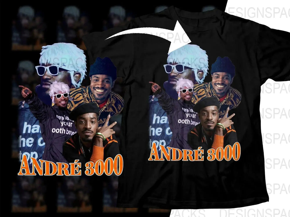 Unique André 3000 Bootleg Music Graphic Png Digital Download