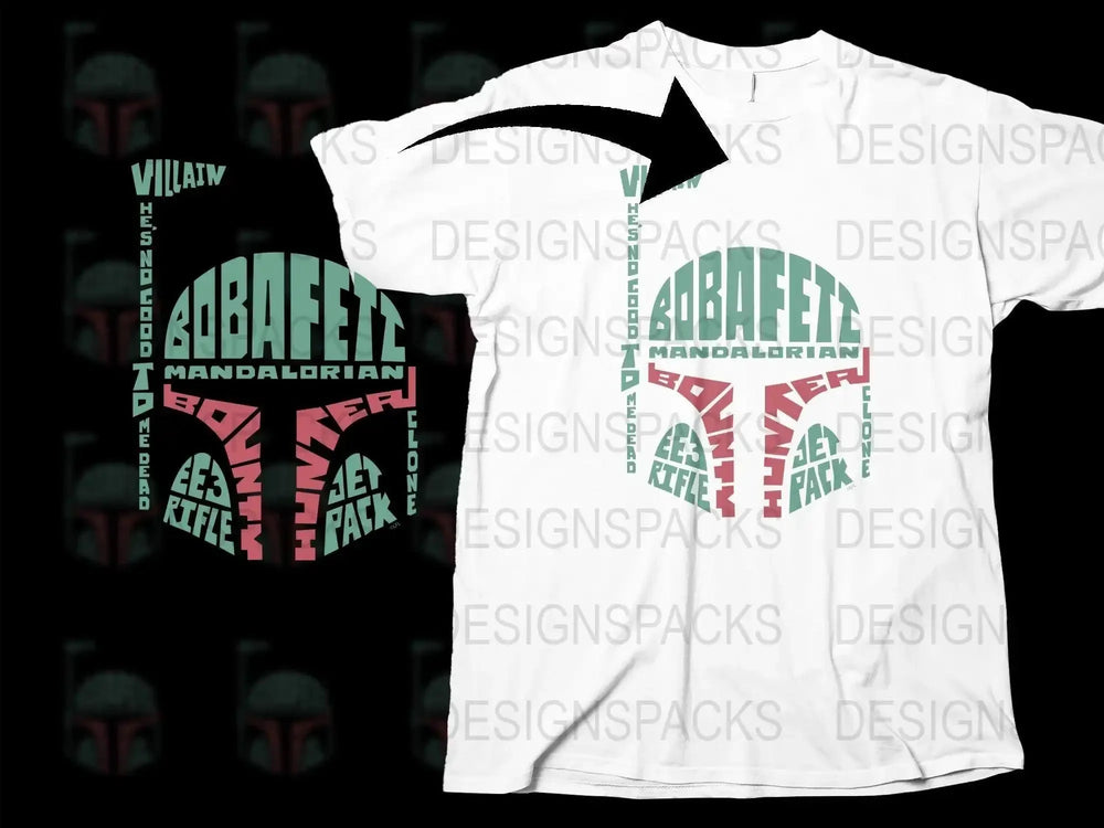 Unique Boba Fett Mandalorian Bounty Hunter Png Digital Download