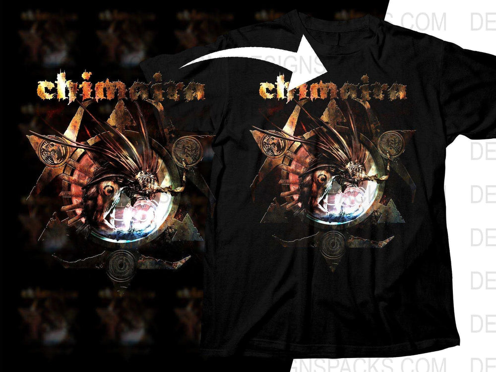 Unique Chimaira Abstract Design Art Png Halftone Digital Download
