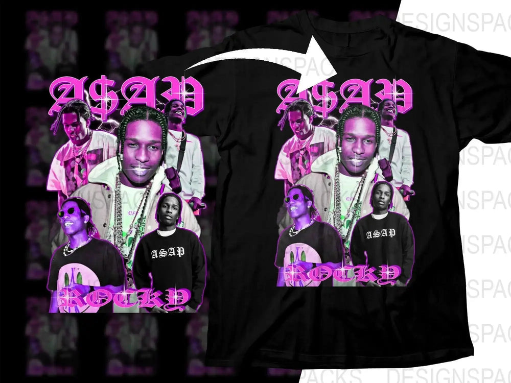 Unique Graphic Design ASAP Rocky Png Digital Download