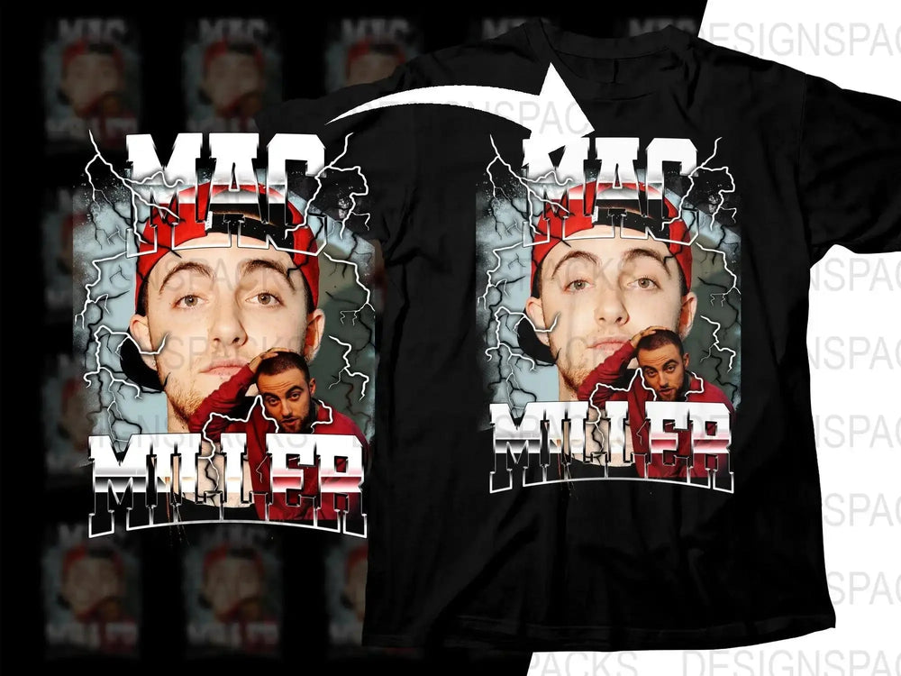Unique Graphic Design Mac Miller Fan Art Png Digital Download