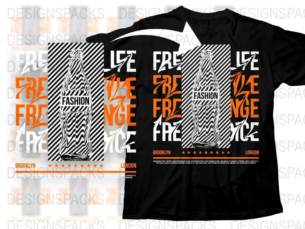 Unique Graphic Fashion Statement Png Digital Download