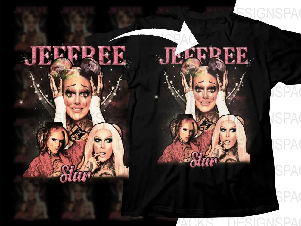 Unique Jeffree Star Artwork Trio Design Png Digital Download