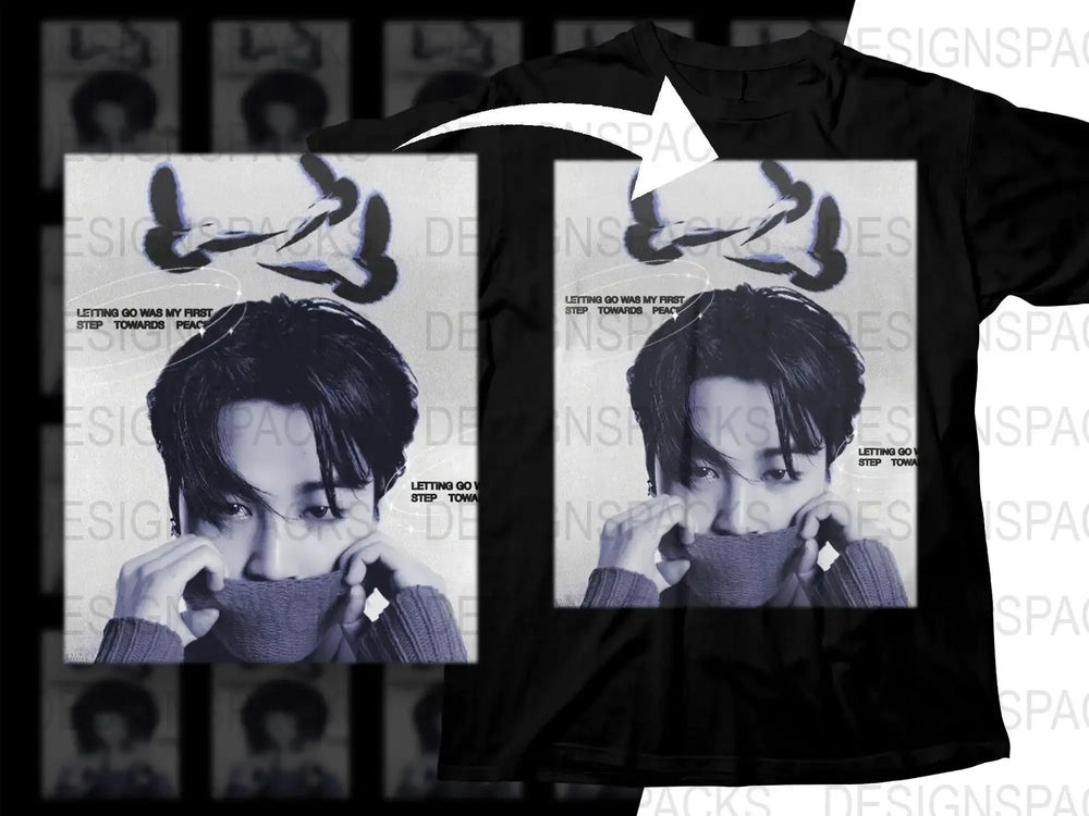 Unique Letting Go K-pop Inspired Graphic Png Digital Download