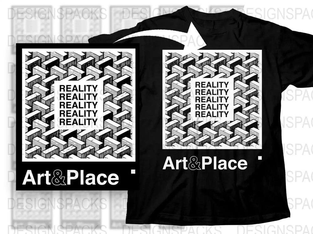 Unique Optical Illusion Art And Place Png Digital Download